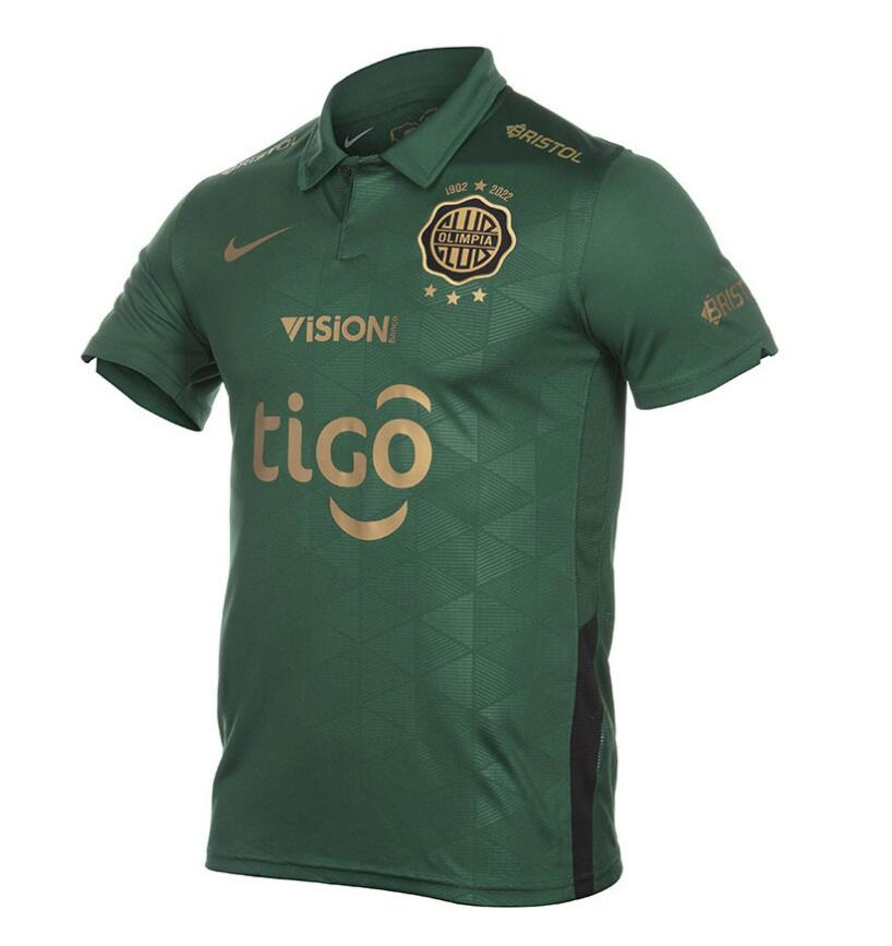 2022/23 Club Olimpia Third Away Green Soccer Jersey Shirt